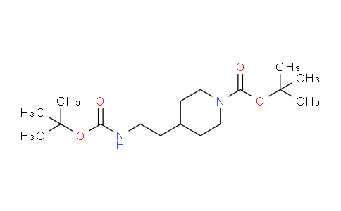 CAS No. 292135-37-6, tert-Butyl 4-(2-((tert-butoxycarbonyl)amino)ethyl)piperidine-1-carboxylate