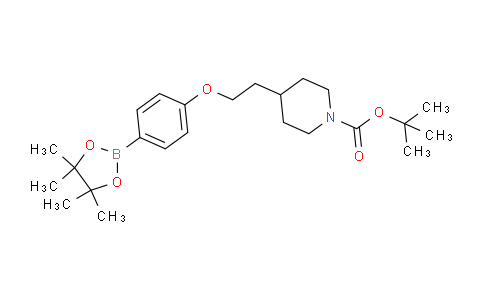CAS No. 1310405-24-3, tert-Butyl 4-(2-(4-(4,4,5,5-tetramethyl-1,3,2-dioxaborolan-2-yl)phenoxy)ethyl)piperidine-1-carboxylate