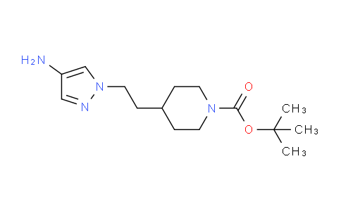 CAS No. 1029413-43-1, tert-Butyl 4-(2-(4-amino-1H-pyrazol-1-yl)ethyl)piperidine-1-carboxylate