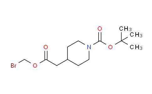 CAS No. 887593-26-2, tert-Butyl 4-(2-(bromomethoxy)-2-oxoethyl)piperidine-1-carboxylate
