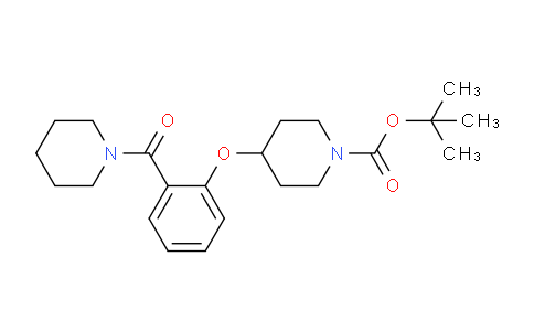 CAS No. 1146079-98-2, tert-Butyl 4-(2-(piperidine-1-carbonyl)phenoxy)piperidine-1-carboxylate
