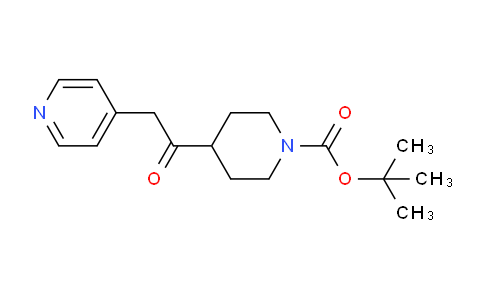 CAS No. 885269-79-4, tert-Butyl 4-(2-(pyridin-4-yl)acetyl)piperidine-1-carboxylate