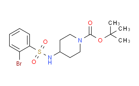 CAS No. 1233958-33-2, tert-Butyl 4-(2-bromophenylsulfonamido)piperidine-1-carboxylate
