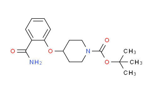 CAS No. 1823500-07-7, tert-Butyl 4-(2-carbamoylphenoxy)piperidine-1-carboxylate