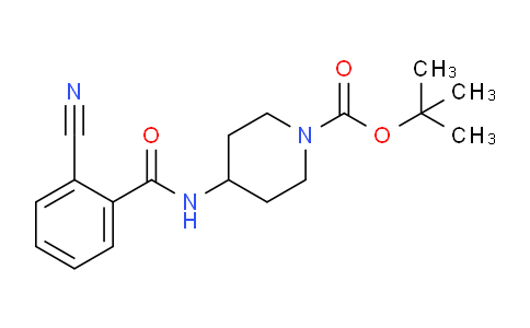 CAS No. 1286274-51-8, tert-Butyl 4-(2-cyanobenzamido)piperidine-1-carboxylate