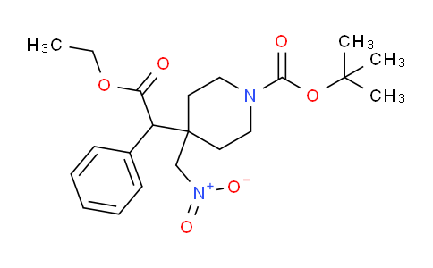 CAS No. 1245643-40-6, tert-Butyl 4-(2-ethoxy-2-oxo-1-phenylethyl)-4-(nitromethyl)piperidine-1-carboxylate