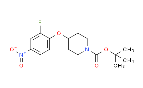 CAS No. 250371-88-1, tert-Butyl 4-(2-fluoro-4-nitrophenoxy)piperidine-1-carboxylate