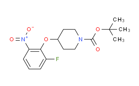 CAS No. 1233958-46-7, tert-Butyl 4-(2-fluoro-6-nitrophenoxy)piperidine-1-carboxylate