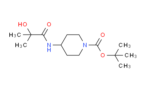 CAS No. 1233952-42-5, tert-Butyl 4-(2-hydroxy-2-methylpropanamido)piperidine-1-carboxylate