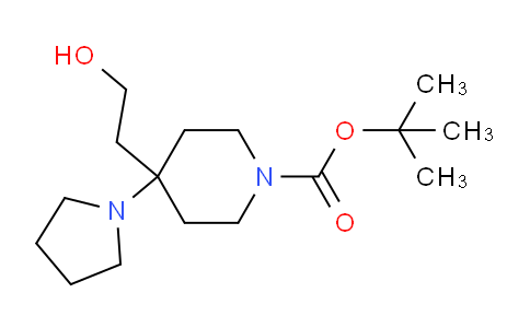 CAS No. 1323999-44-5, tert-Butyl 4-(2-hydroxyethyl)-4-(pyrrolidin-1-yl)piperidine-1-carboxylate