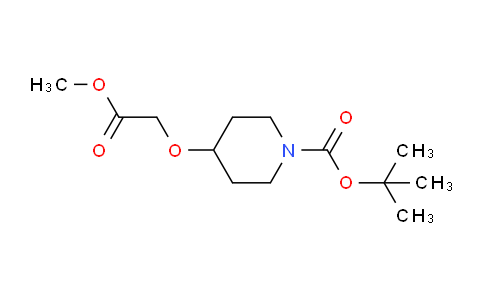 CAS No. 179689-21-5, tert-Butyl 4-(2-methoxy-2-oxoethoxy)piperidine-1-carboxylate