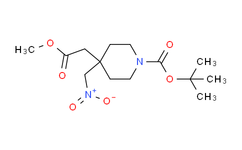 CAS No. 169206-66-0, tert-Butyl 4-(2-methoxy-2-oxoethyl)-4-(nitromethyl)piperidine-1-carboxylate