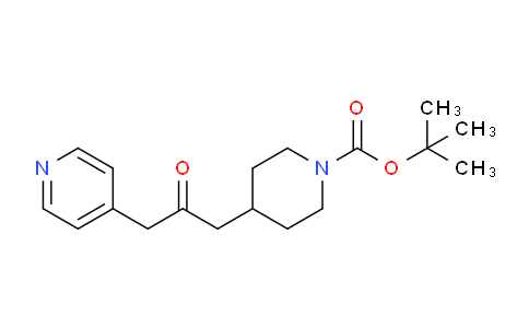 CAS No. 271577-10-7, tert-Butyl 4-(2-oxo-3-(pyridin-4-yl)propyl)piperidine-1-carboxylate