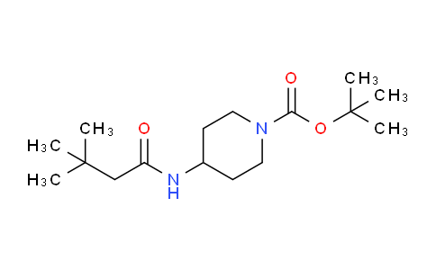 CAS No. 1233951-68-2, tert-Butyl 4-(3,3-dimethylbutanamido)piperidine-1-carboxylate