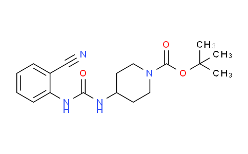 CAS No. 1286265-17-5, tert-Butyl 4-(3-(2-cyanophenyl)ureido)piperidine-1-carboxylate