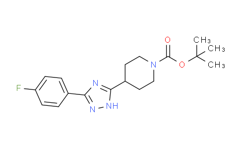 CAS No. 1205638-02-3, tert-Butyl 4-(3-(4-fluorophenyl)-1H-1,2,4-triazol-5-yl)piperidine-1-carboxylate