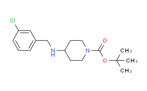 CAS No. 848345-63-1, tert-Butyl 4-(3-chlorobenzylamino)piperidine-1-carboxylate