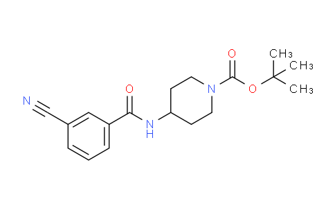 CAS No. 1286274-24-5, tert-Butyl 4-(3-cyanobenzamido)piperidine-1-carboxylate