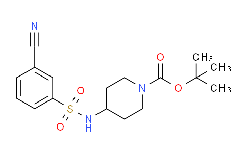 CAS No. 1286273-69-5, tert-Butyl 4-(3-cyanophenylsulfonamido)piperidine-1-carboxylate
