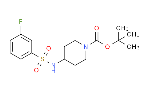 CAS No. 1233954-86-3, tert-Butyl 4-(3-fluorophenylsulfonamido)piperidine-1-carboxylate