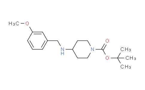 CAS No. 1233958-38-7, tert-Butyl 4-(3-methoxybenzylamino)piperidine-1-carboxylate