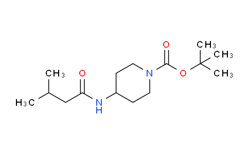 CAS No. 1233958-88-7, tert-Butyl 4-(3-methylbutanamido)piperidine-1-carboxylate