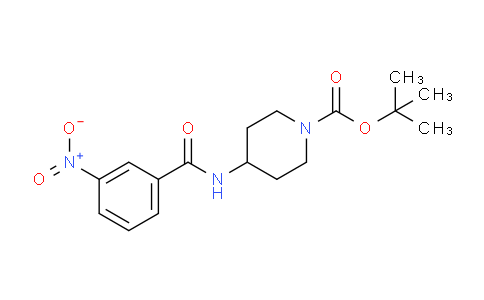 CAS No. 1233952-09-4, tert-Butyl 4-(3-nitrobenzamido)piperidine-1-carboxylate