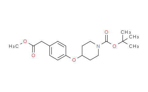 CAS No. 321337-34-2, tert-Butyl 4-(4-(2-methoxy-2-oxoethyl)phenoxy)piperidine-1-carboxylate