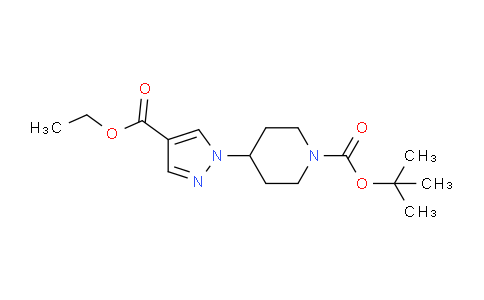 CAS No. 782493-64-5, tert-Butyl 4-(4-(ethoxycarbonyl)-1H-pyrazol-1-yl)piperidine-1-carboxylate
