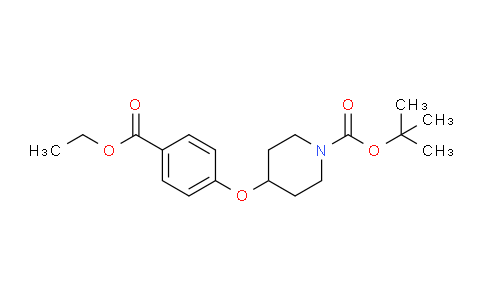 CAS No. 210962-44-0, tert-Butyl 4-(4-(ethoxycarbonyl)phenoxy)piperidine-1-carboxylate