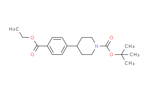 CAS No. 206446-48-2, tert-Butyl 4-(4-(ethoxycarbonyl)phenyl)piperidine-1-carboxylate