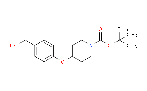 CAS No. 321337-38-6, tert-Butyl 4-(4-(hydroxymethyl)phenoxy)piperidine-1-carboxylate