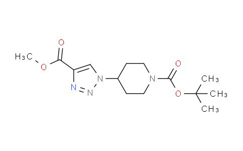 CAS No. 1229516-75-9, tert-Butyl 4-(4-(methoxycarbonyl)-1H-1,2,3-triazol-1-yl)piperidine-1-carboxylate