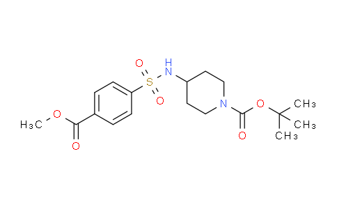 CAS No. 1286273-19-5, tert-Butyl 4-(4-(methoxycarbonyl)phenylsulfonamido)piperidine-1-carboxylate