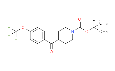 CAS No. 670275-85-1, tert-Butyl 4-(4-(trifluoromethoxy)benzoyl)piperidine-1-carboxylate