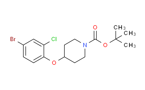 CAS No. 1159825-39-4, tert-Butyl 4-(4-bromo-2-chlorophenoxy)piperidine-1-carboxylate