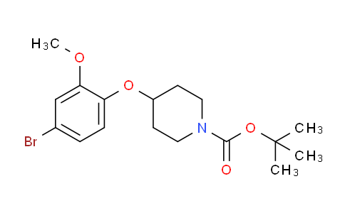 CAS No. 1228957-01-4, tert-Butyl 4-(4-bromo-2-methoxyphenoxy)piperidine-1-carboxylate