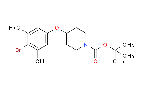 CAS No. 1072944-63-8, tert-Butyl 4-(4-bromo-3,5-dimethylphenoxy)piperidine-1-carboxylate