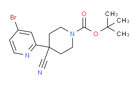 CAS No. 1394066-24-0, tert-Butyl 4-(4-bromopyridin-2-yl)-4-cyanopiperidine-1-carboxylate