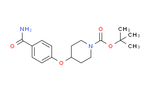 CAS No. 609781-33-1, tert-Butyl 4-(4-carbamoylphenoxy)piperidine-1-carboxylate