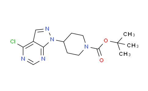 CAS No. 791852-35-2, tert-Butyl 4-(4-chloro-1H-pyrazolo[3,4-d]pyrimidin-1-yl)piperidine-1-carboxylate