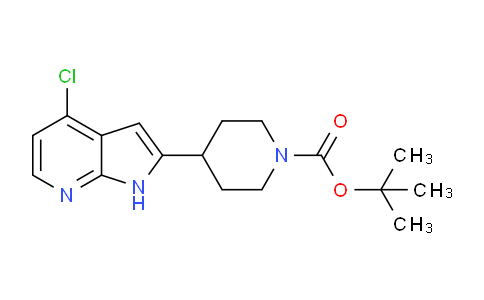 CAS No. 1628481-38-8, tert-Butyl 4-(4-chloro-1H-pyrrolo[2,3-b]pyridin-2-yl)piperidine-1-carboxylate
