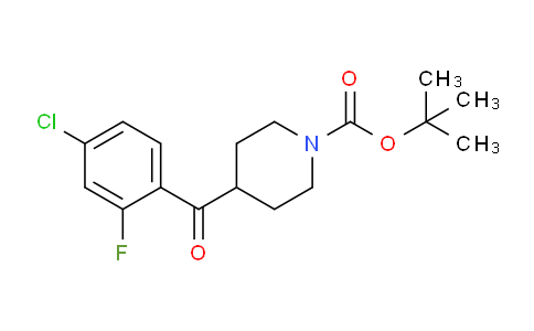 CAS No. 1159826-11-5, tert-Butyl 4-(4-chloro-2-fluorobenzoyl)piperidine-1-carboxylate