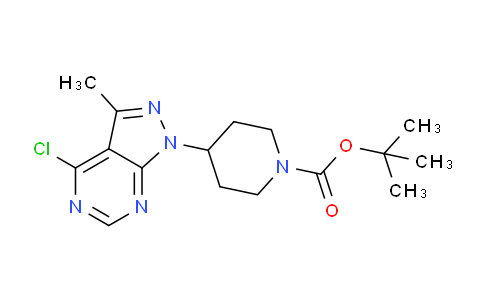 DY643194 | 1205537-34-3 | tert-Butyl 4-(4-chloro-3-methyl-1H-pyrazolo[3,4-d]pyrimidin-1-yl)piperidine-1-carboxylate