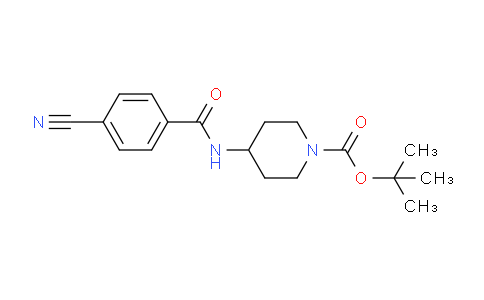 CAS No. 1286275-34-0, tert-Butyl 4-(4-cyanobenzamido)piperidine-1-carboxylate