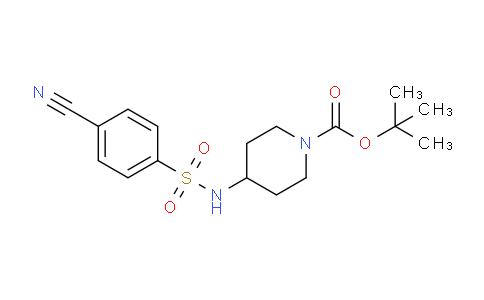 CAS No. 1286265-85-7, tert-Butyl 4-(4-cyanophenylsulfonamido)piperidine-1-carboxylate