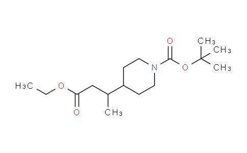 CAS No. 203662-40-2, tert-Butyl 4-(4-ethoxy-4-oxobutan-2-yl)piperidine-1-carboxylate