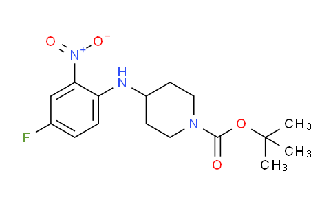 CAS No. 873000-13-6, tert-Butyl 4-(4-fluoro-2-nitrophenylamino)piperidine-1-carboxylate