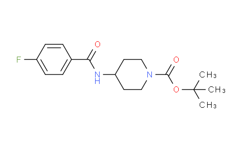 CAS No. 913634-42-1, tert-Butyl 4-(4-fluorobenzamido)piperidine-1-carboxylate
