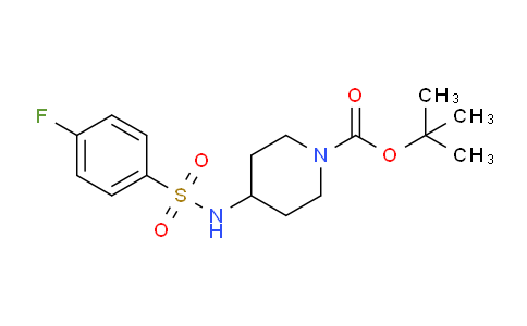 CAS No. 913634-49-8, tert-Butyl 4-(4-fluorophenylsulfonamido)piperidine-1-carboxylate